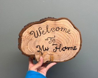 Welcome Home sign