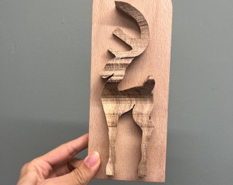 Small Reindeer Plaque