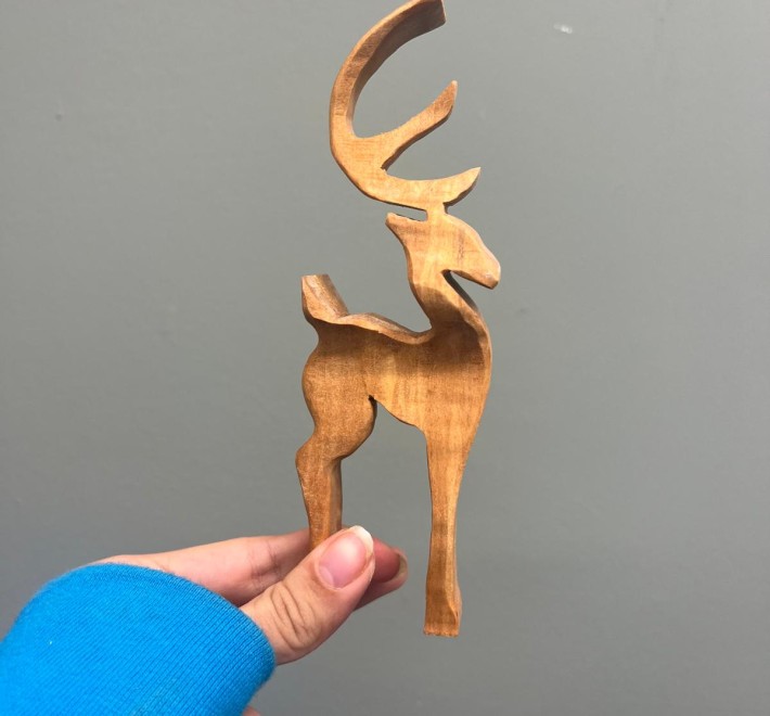 Small Reindeer Statue