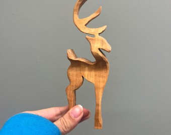 Small Reindeer Statue