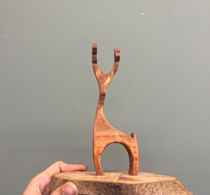 Small Reindeer Statue