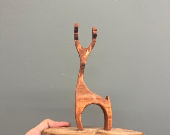 Small Reindeer Statue