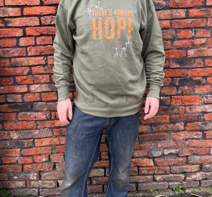 There's Always Hope Sweatshirt - Sage