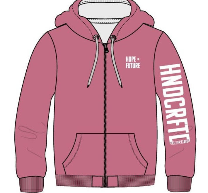 Hoodie - A Hope + A Future - Pink