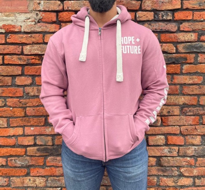 Hoodie - A Hope + A Future - Pink