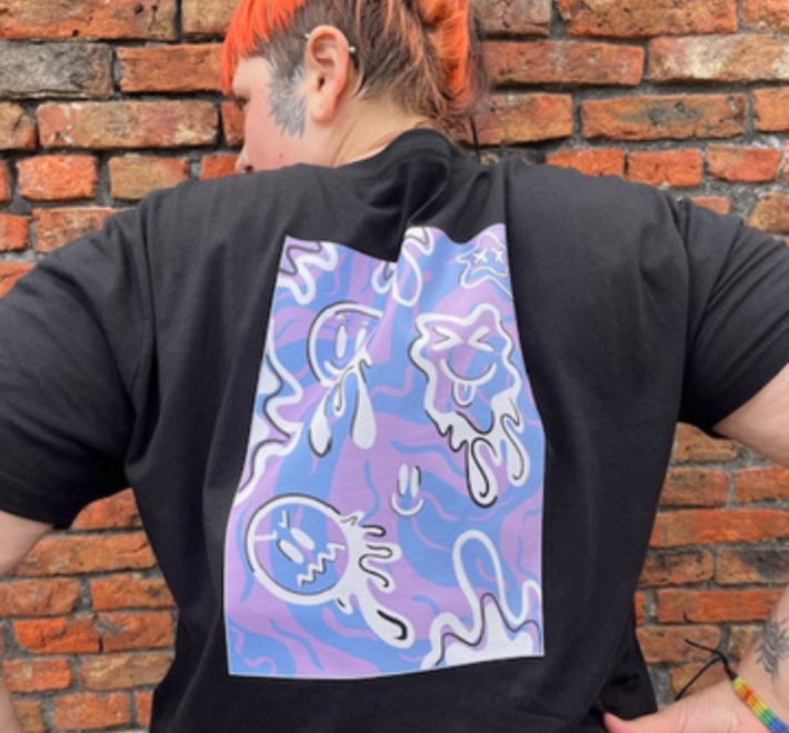 Trainee-Designed Abstract Graphic T-Shirt