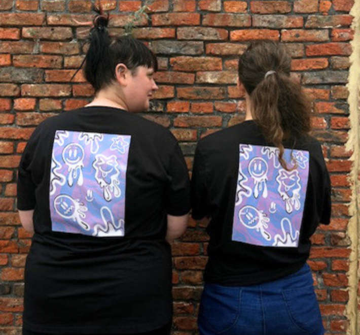 Trainee-Designed Abstract Graphic T-Shirt