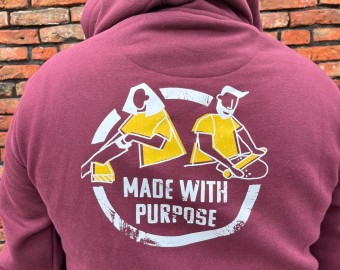 Made With Purpose Zip Hoodie - Burgundy (Limited Edition)