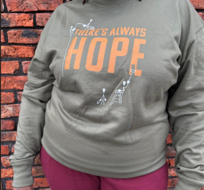 Sweatshirt -There's Always Hope  - Sage (Limited Edition)